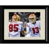Framed Brock Purdy and George Kittle Autograph Promo Print (Black