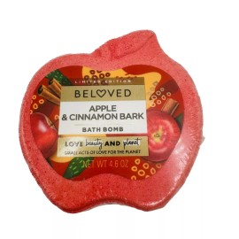 Beloved 6 pack Beloved Apple & Cinnamon Bark Foaming Bath Bomb, 4.6 oz, limited edition