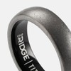 Ridge 6mm Rounded Ring Set - Stonewashed Titanium - 10.5
