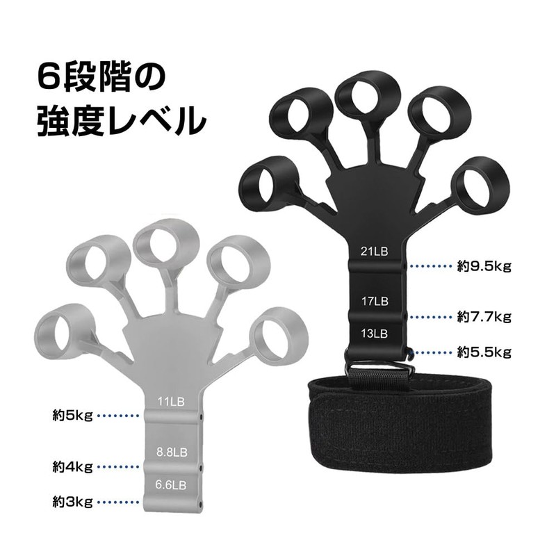 [Set of 2] Finger Power Improved Finger Trainer, Power Finger