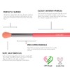 Docolor - Juego de 10 brochas de maquillaje, Melocotón neón