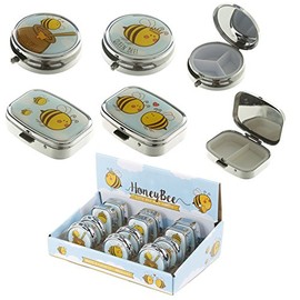 Praktische Pillendose mit Bienen-Design