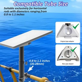 Starlink Mini RV Ladder Mount - RV, Camper, Yacht, Pole, Railing Clamp for Roof/Rack (0.8-1.1" Dia)