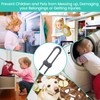 Jetec 10 Pieces Cabinet Locks for Babies, U-Shaped Proofing Drawers