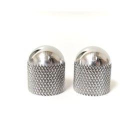 Master Of Light Knurly Knob Tele Knob Bass Knob Set (Small Diamond Knurl, Aluminum, Polished) Guitar Knob Set Dome knob Telecaster, Bass, Made in USA (2 Pack)