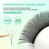 NAGARAKU W Shape Eyelash Extension 3D VolumeCluster Premade Fans Eye