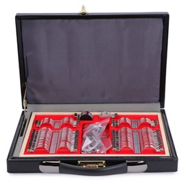 UCanSee High Quality 104 Trial Lens Set Optical Kit Metal Rim Wood Frame PU Leather Box