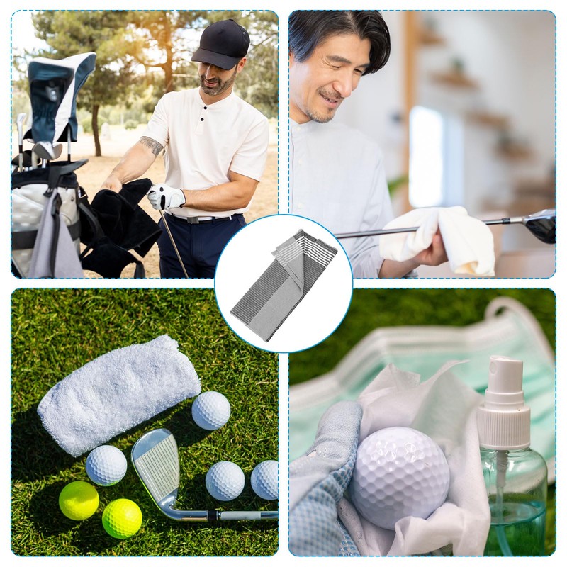 PATIKIL 大型キャディタオル 22" x 44" 2枚 キャディスタイル ゴルフタオル コ ットン