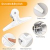 Extra Large Bulldog Clips White - Coideal 2 PCS 20cm