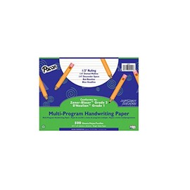 School Specialty Handwriting Paper - 1/2 Rule, 1/4 Dotted, 1/4 Skip - 10 1/2 x 8 inch - 500 Sheets