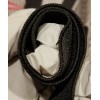 Unbranded 3 YARDS Woven 1.5" (38mm) Elastic BLACK Wig Cap