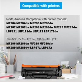 072H CRG072H CRG-072H ( 072 CRG072 ) Compatible Toner Cartridge with Counter Chip High Capacity Black for Canon MF284 MF284dw MF286 MF286dw MF287 MF287dw MF288dw MF289dw LBP171dw LBP172dw Printers