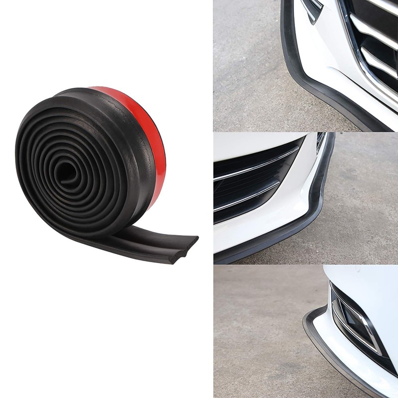 Car Front Rear Bumper Protector, 2.5M/8.2FT Universal Car Bumper Strips