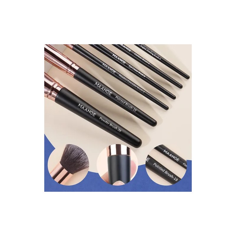 20 Piezas Brochas De Maquillaje Profesional Brochas Maquillaje Maange Set