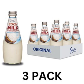Savia - Coconut Milk Drink, Quality Coconut - Based Beverage, Made with Real Coconut Pulp & Natural, Delicious & Refreshing, Vegetarian, Gluten-Free (3 PACK) - Flavor: Horchata