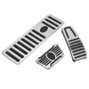 3pcs Accelerator Brake Pedals Foot Rest Plate Waterproof Fireproof Replacement