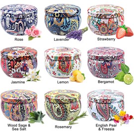 9 Pack Scented Candles Gifts Set for Women, 2.5oz Aromatherapy Candles for Home Scented, 180 Hour Long Lasting Soy Wax Candle Sets for Women Gift,Small Candles for Gifts Bath Yoga Spa Birthday Gifts