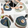 Placemats and Coasters, Double Sided Available Leather Table Mats Set