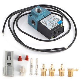 3 Port Electronic Boost Control Solenoid Valve with Brass DC12V 5.4W 35A ACA DDBA-1BA