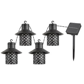 rabalux Ximpu Solar Lights 4 Lights Outdoor IP44 Black