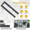 U Shaped Stair Railing Indoor, Black Metal Railings Outdoor, Hand