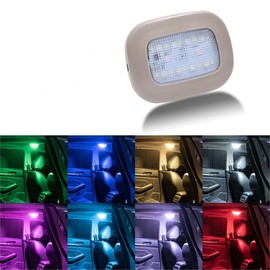 KAGOR Car Ceiling Lights Car Reading Lamp 8 Colors Interior Roof Light USB Rechargeable LED Car Interior Dome Light Bright