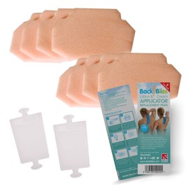 BackBliss Replacement Refill Pads 8x for Back Lotion Cream Applicator Easy Reach Self Tan - Pack of 8