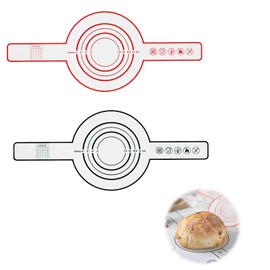 2 Stück Silikon Backmatte für Dutch Oven, Silikonmatte Backen mit Langen Griffen, leicht zu reinigen, wiederverwendbare Silikon Backmatte