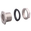 DERNORD 1" Female Bulkhead Water Tank Connector Stainless Steel Bulkhead