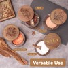 Timtopno Acacia Wood Salt Cellar, 2 PCS Salt Container with