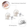 Freshwater Pearl Earrings 3 Pearl Earrings Silver 925 Pearl Stud