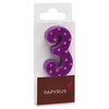 Papyrus Number Birthday Candles Pack, Purple Polka Dots (10-Count)