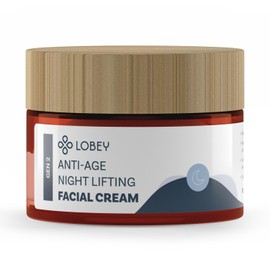LOBEY Cream for the Face - Smoothing Night Cream - Women's Face Cream - Hyaluronic Boost - Liftonin Express Face Care - Natural Anti-Ageing Cosmetics (50 ml)