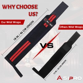 ASIPRO Wrist Bandages Fitness Professional Wrist Wraps Wrist Wraps for Calisthenics, Bodybuilding & Strength Training Fitness Wrist Protection Sports Bandage Wrist Pair 2 Wrist Support Sports