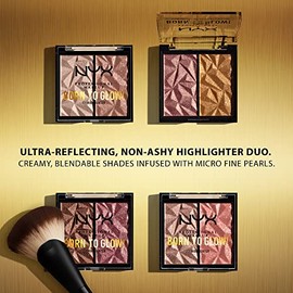 NYX PROFESSIONAL MAKEUP Dúo de Iluminador Helado Born To Glow - Bout The Bronze