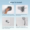 Hibbent Shower Head Holder, Strong Adhesive and Waterproof Handheld Shower