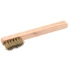 Promat Spark Plug Brush with Wood Handle, Brass Wire