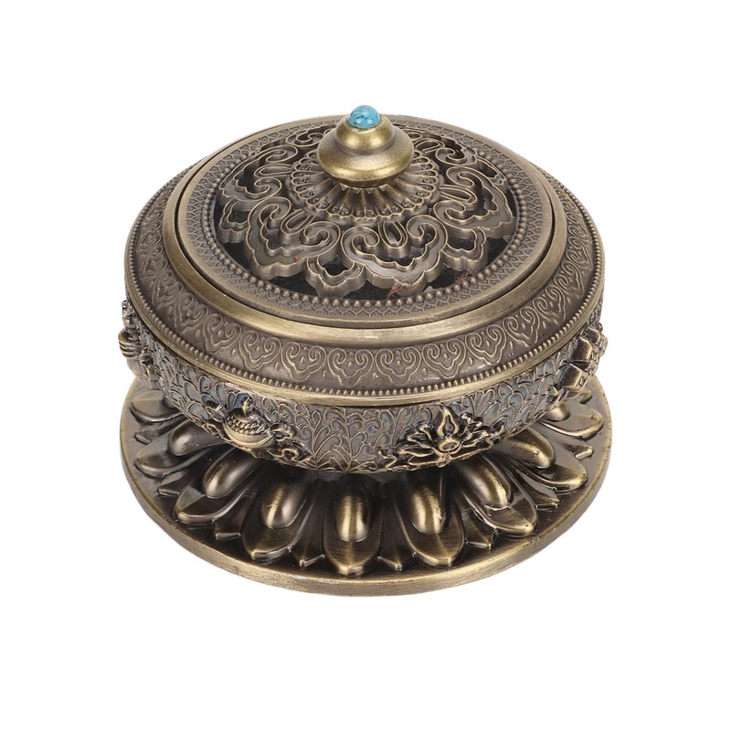 Incense Burner Bronze Nepal Sandalwood Alloy Incense Burner Holder for