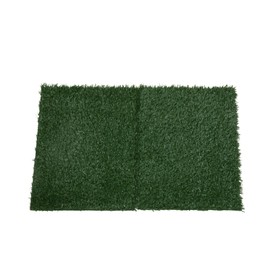 SVRCK 2PCS Realistic Artificial Grass Rug for Pet Potty Training, Soft Synthetic Turf Pad for Indoor and Outdoor Use, Green