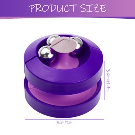 Tabanzhe Labyrinth Ball Pinky Sensory Spinning Toy Cube Bead Orbiting Ball Relieves Anxiety and Stress Stress Reducing Fingertip Gyroscope, Interactive Puzzle Game for Kids and Adults （Purple）