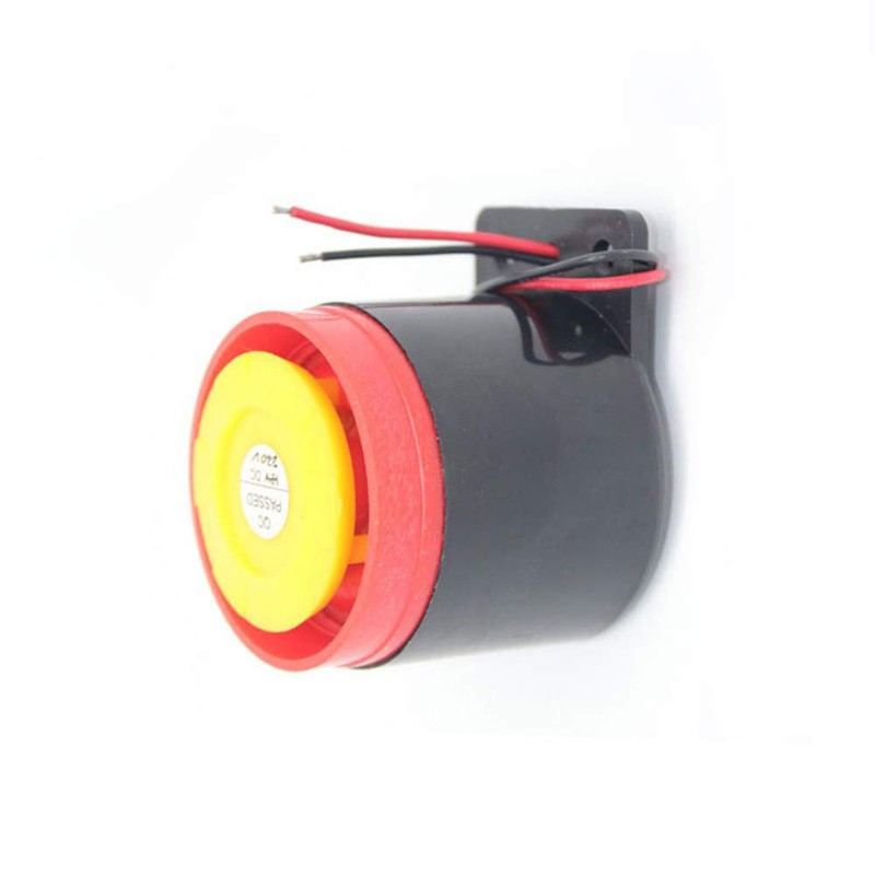 Active Piezo Buzzer 12V High Decibel Wired Electronic Alarm Sound