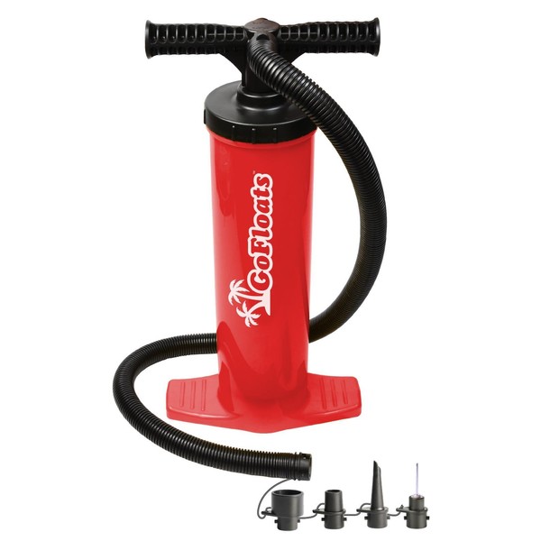 GoFloats Rapid Inflation Manual Air Pump (For Rafts, Air Mattresses