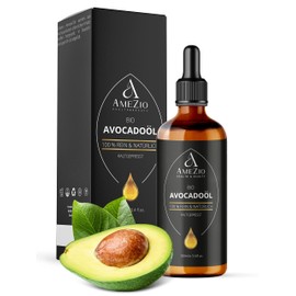 Avocado Oil Organic Cold Pressed I For Hair, Face, Body, Skin, Nails I 100% Natural and Sustainable I Natural for Cosmetics I Skin Care I Vegan and Cruelty Free I 100 ml