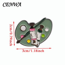 Paint Palette Artist's Brooch Pin Gift Art Teacher Gifts Artist Jewelry Art Graduation Gift (Artist PIN)