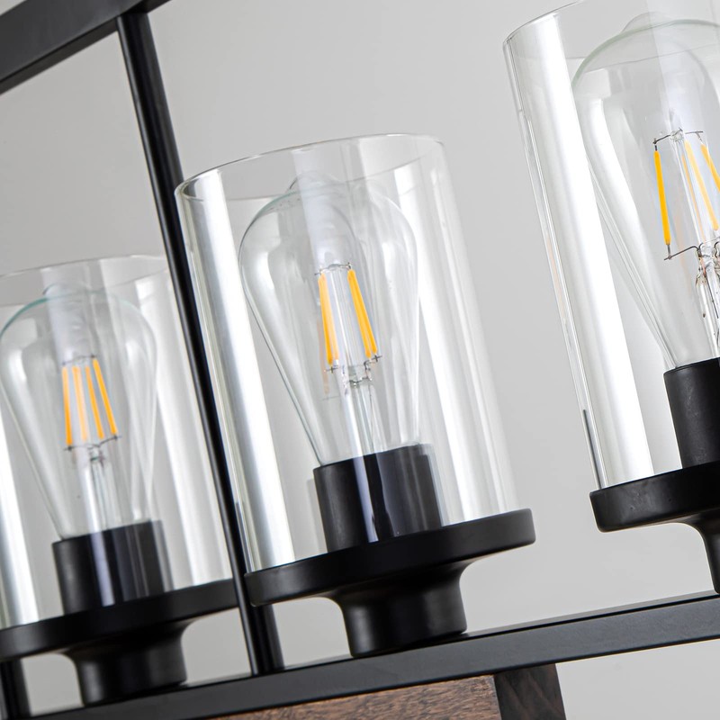 NSRCE Clear Glass Shade for Light Fixture,Cylinder Glass Lamp shade