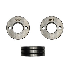 TERNCOEW 2 Pcs/Set Drive Roll 023/.030 030/.035 023/.030V 030/.035 Knurled V U Feed Used for Mig Welder Stainless Steel Mig Welder Stainless Steel Drive Roll Welder Parts 023/.030 030/.035 023/.030V