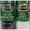Alessi® Coarse Sea Salt and Whole Black Peppercorns Grinder Set