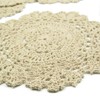 kilofly Crochet Cotton Lace Table Placemats Doilies Value Pack, 4pc,