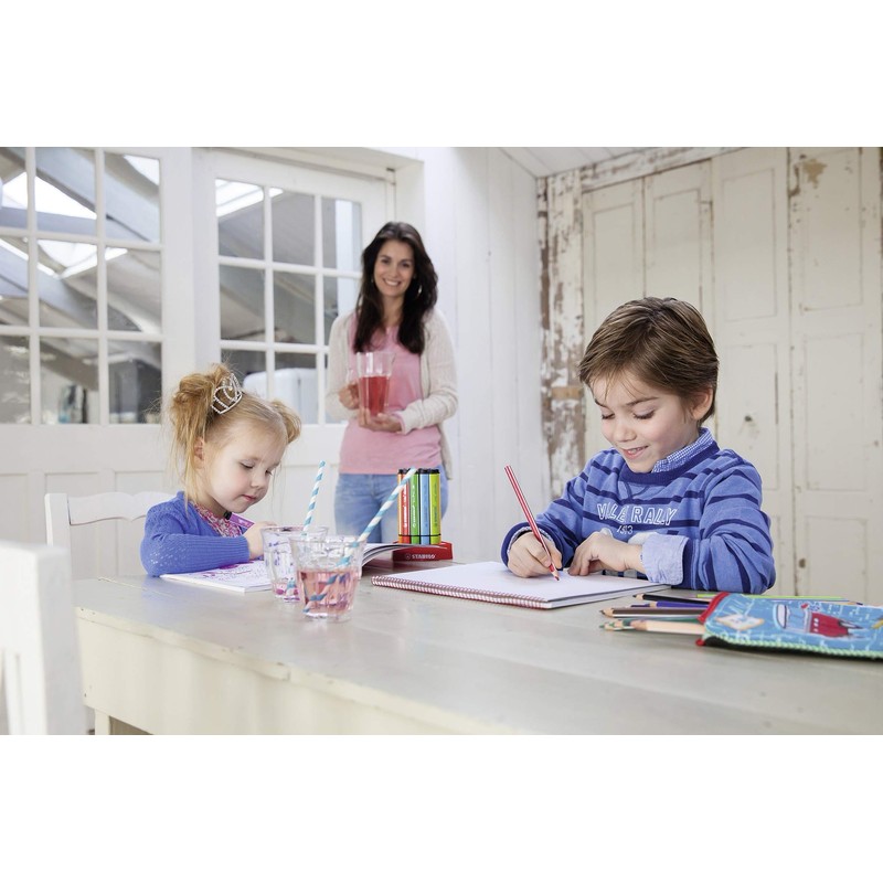 Colouring Pencil - STABILO Trio thick Wallet of 12 Assorted