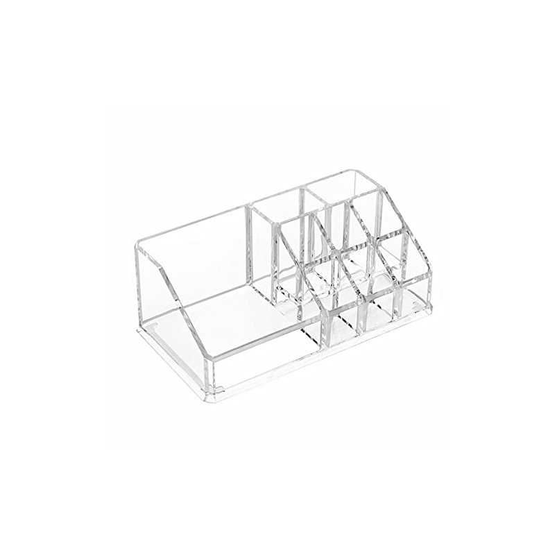 QUINTRA Rectangular Cosmetic Organiser for Transparent Skin Care Products with